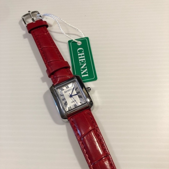 Chenxi Red/Silver Tone Women Watch - Picture 2 of 7